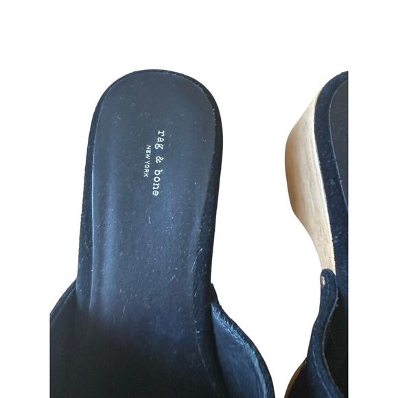 Rag & Bone Mara Clog Slide Slip On Clog Block Heel Size 40 / US 9.5 - Picture 7 of 7